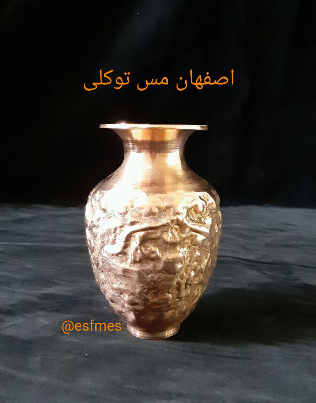 گلدان مس قلمی